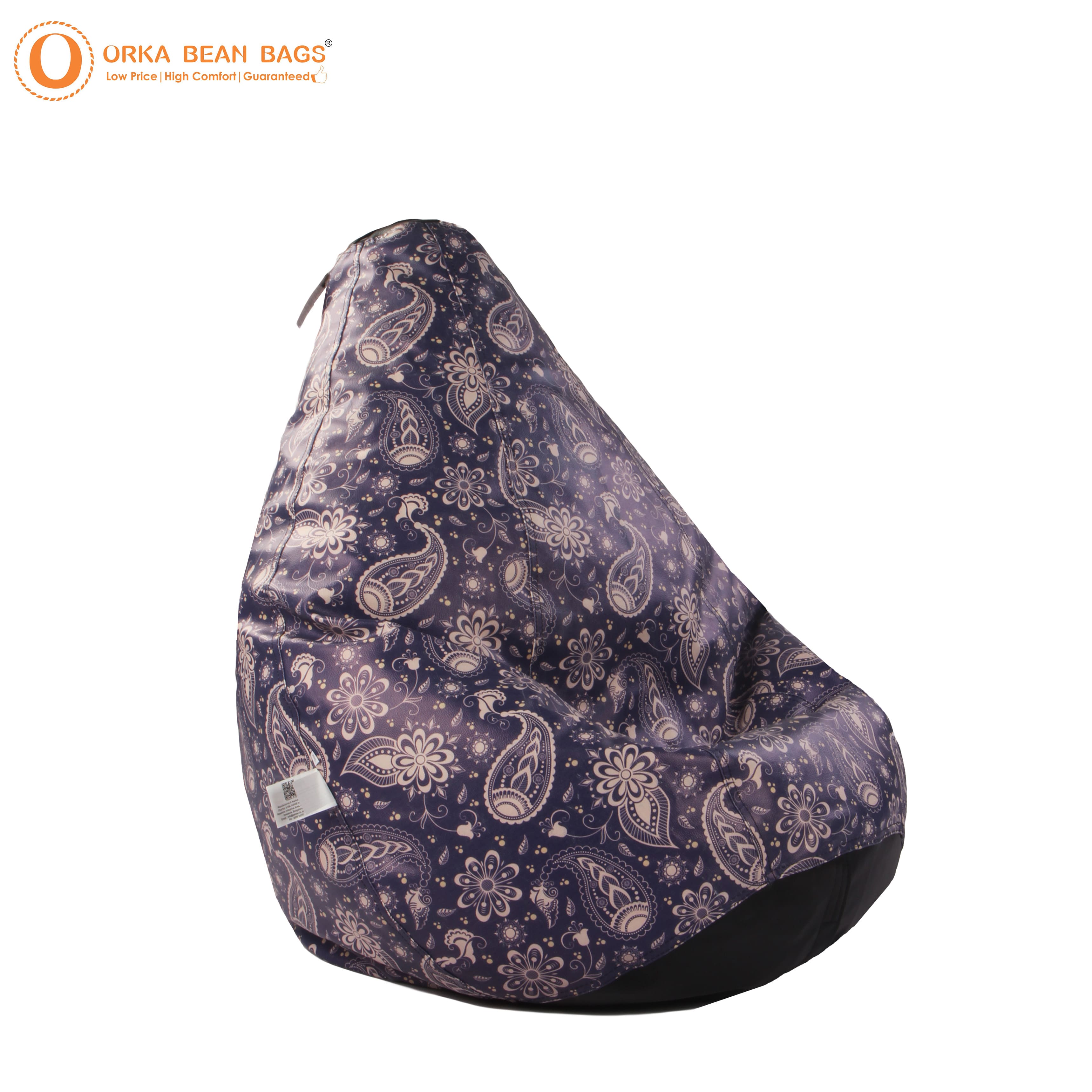 Orka Digital Printed Soaring Decorative XXXL Bean Bag Filled With Beans
